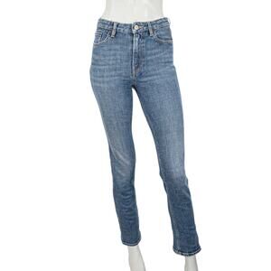 JEANERICA 5 High-waisted Slim Straight Denim Jeans Dark Vintage size 26/32